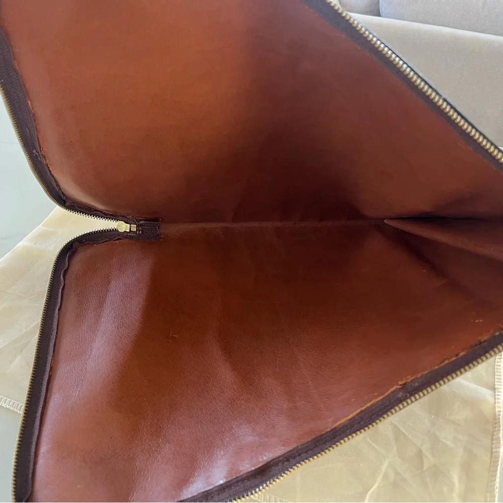 Louis Vuitton Laptop Sleeve Pouch Vintage 1982 Monogram Poche Document Portfolio